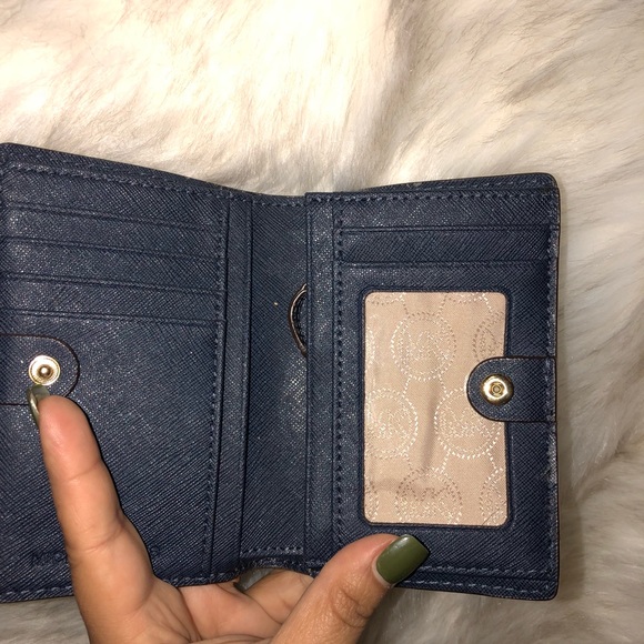 MK wallet Blue with Gold - Picture 2 of 2